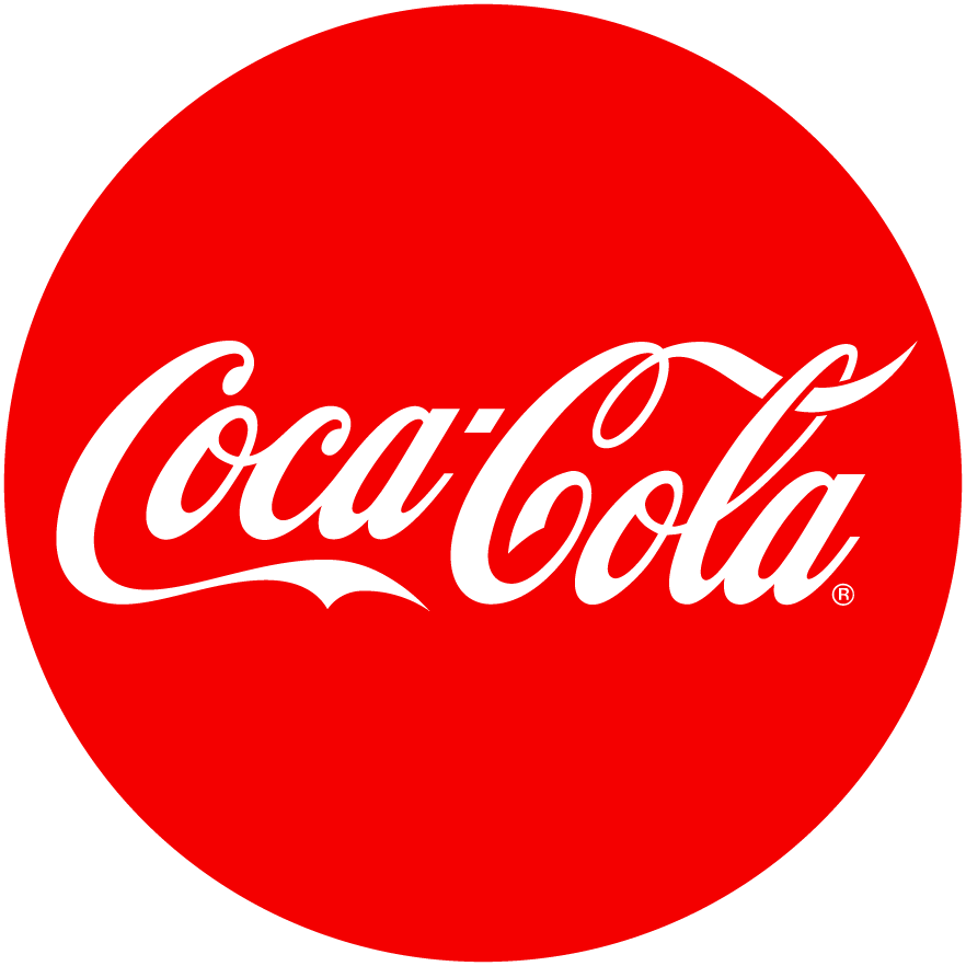 İçecek markalarından Coca Cola'nın logosu.